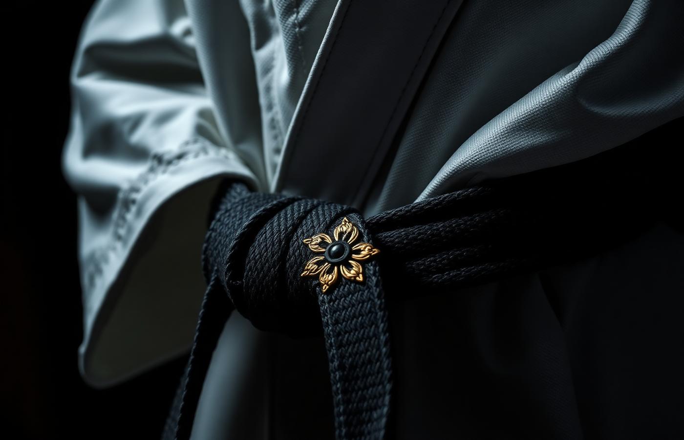 Black belt detail